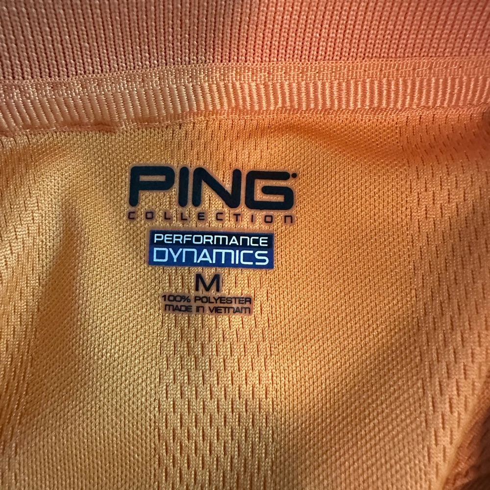 Ping Mens Polo Vibrant Orange